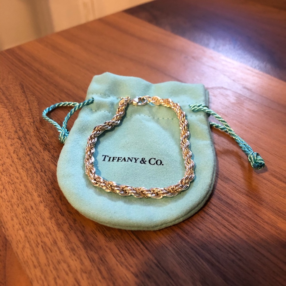 Tiffany & Co Silver and Gold Bracelet